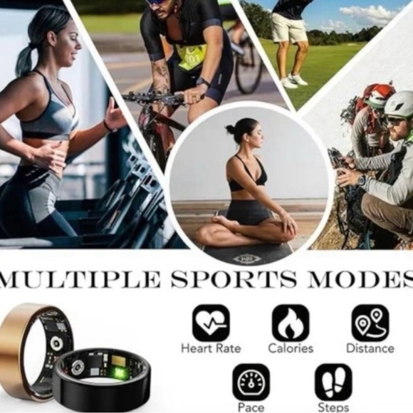 Brand New Silver Limited Edition Smart Ring Health/Sleep/Fitness Monitor - Picture 7 of 16